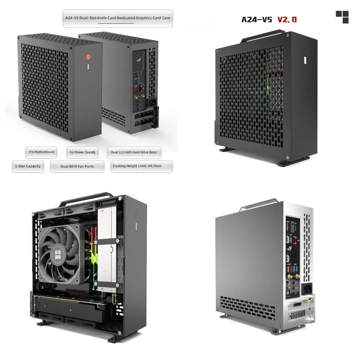 5 Litre Mini A24-V5 2.0 Dual S - Pc Power Supply 评论和价格