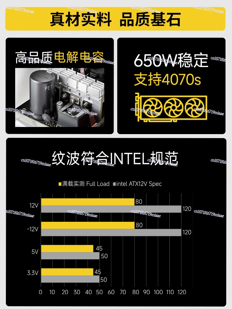 Power Supply 650W Silent Compu - Atx Power Supply 评论和价格