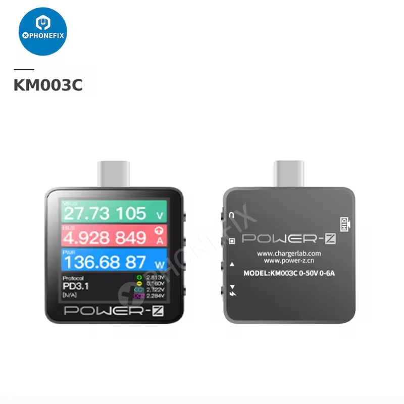 POWER-Z KM003C KT002 KM001 Typ - Power Supply Tester 评论和价格