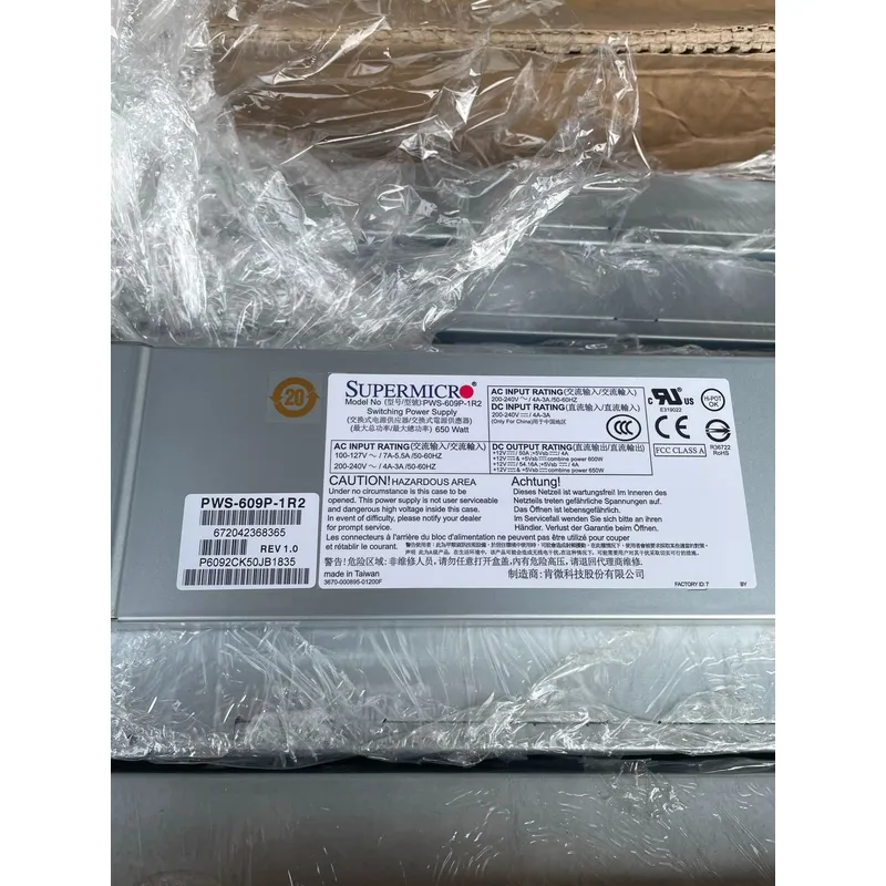 for Supermicro PWS-609P-1R2 65 - Power Supply 650W 评论和价格