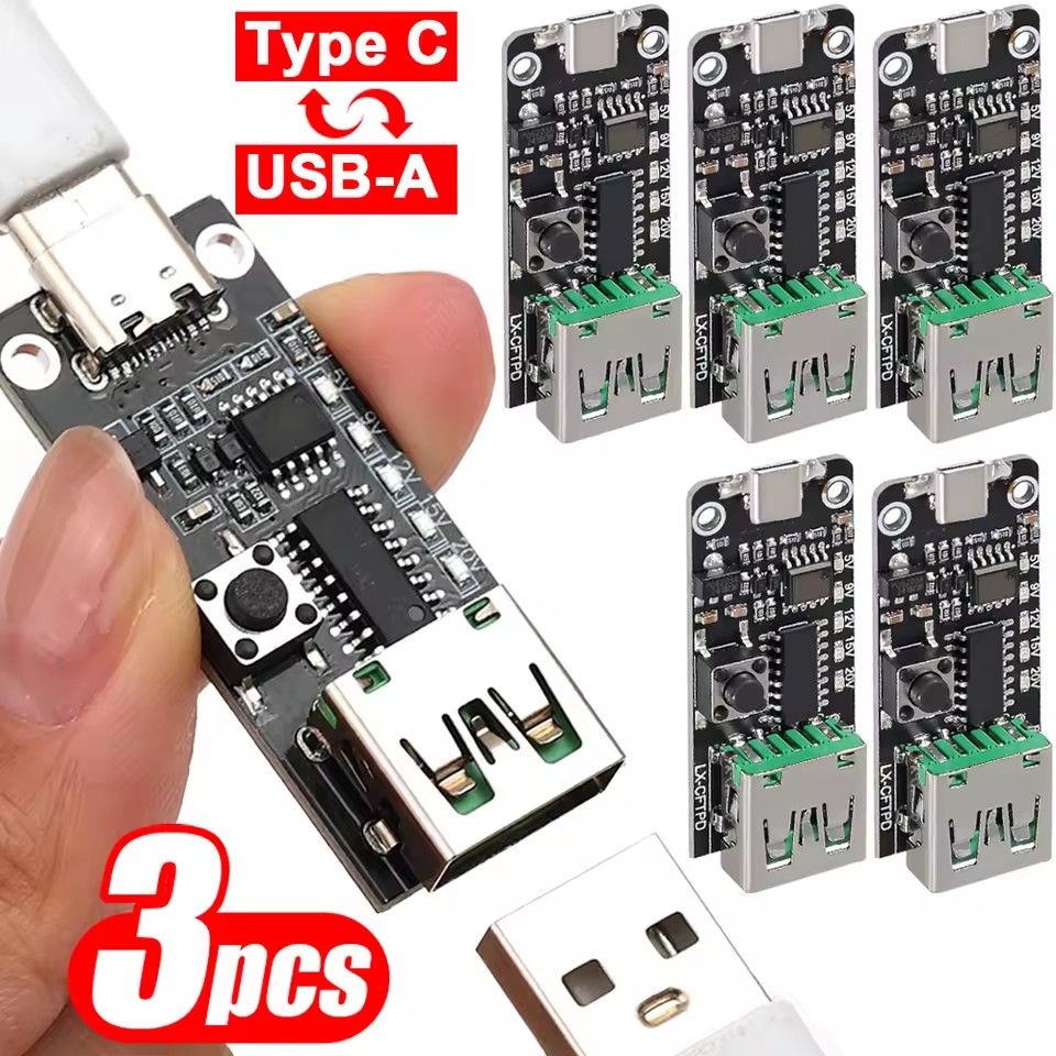 1-3PCS USB-C 5A PD Trigger Boa - Modular Power Supply 评论和价格