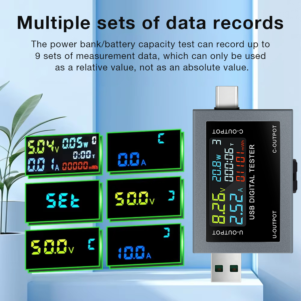 USB Type-C Charging Tester DC  - Power Supply Tester 评论和价格
