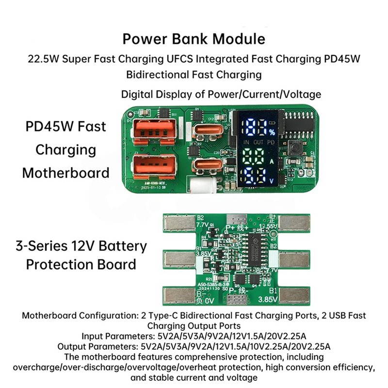 ABKN-DIY Charging Module PD45W - Modular Power Supply 评论和价格