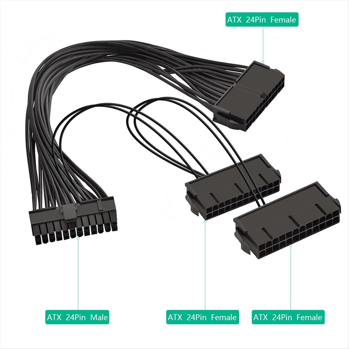 【A19R】ATX 24 Pin Male 1 to 3 P - Psu Computer 评论和价格