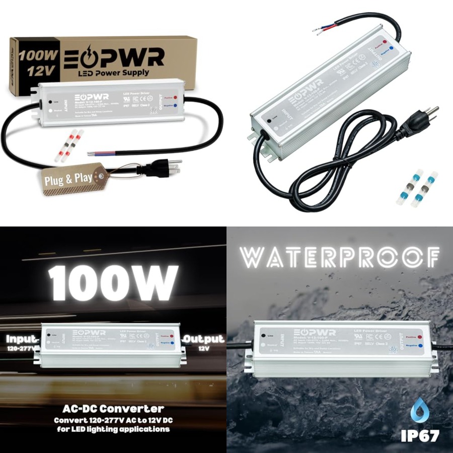 LED Driver Waterproof IP67 Pow - Ac Power Supply 评论和价格
