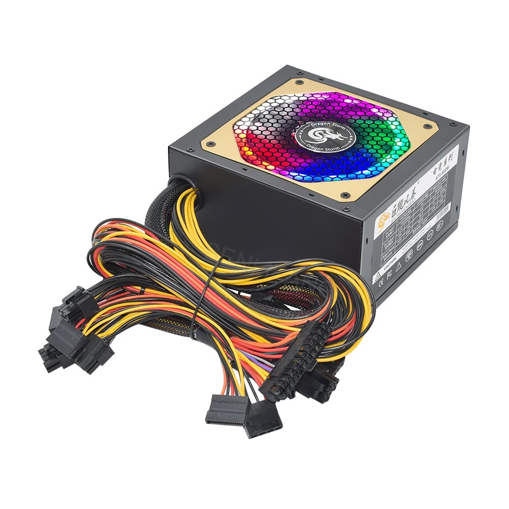 ATX 400W 600W 110-230V RGB 12V - Power Supply 650W 评论和价格