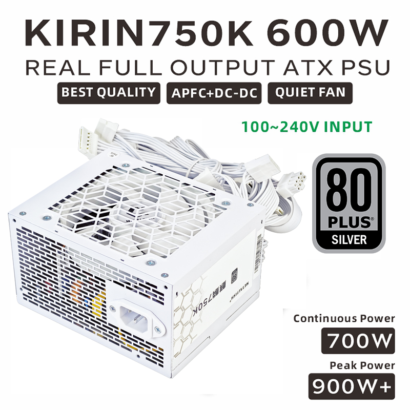 METALFISH KIRIN750K White Chas - Power Supply 650W 评论和价格