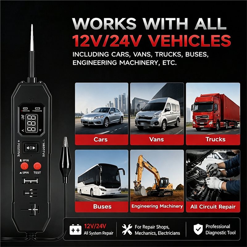 NEW-Automotive Relay Tester, D - Power Supply Tester 评论和价格