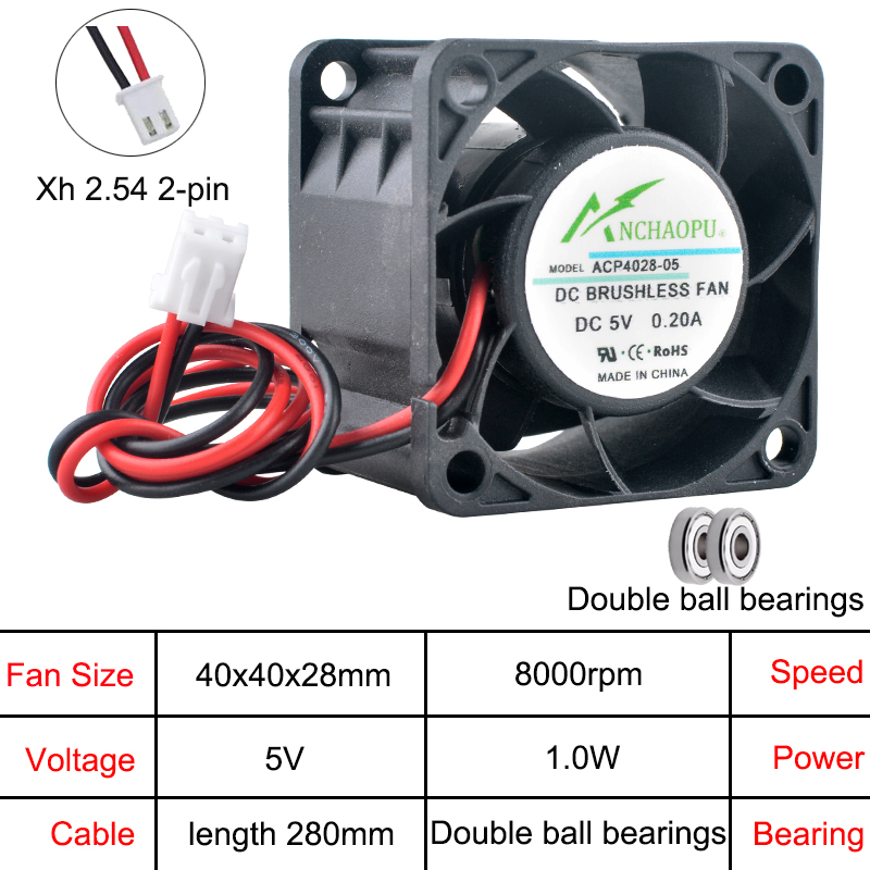 ACP4028 4cm 40mm Fan 40x40x28m - Server Power Supply 评论和价格