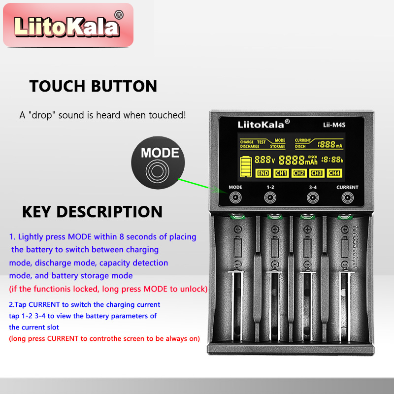 LiitoKala Lii-M4S Touch Charge - Power Supply Tester 评论和价格
