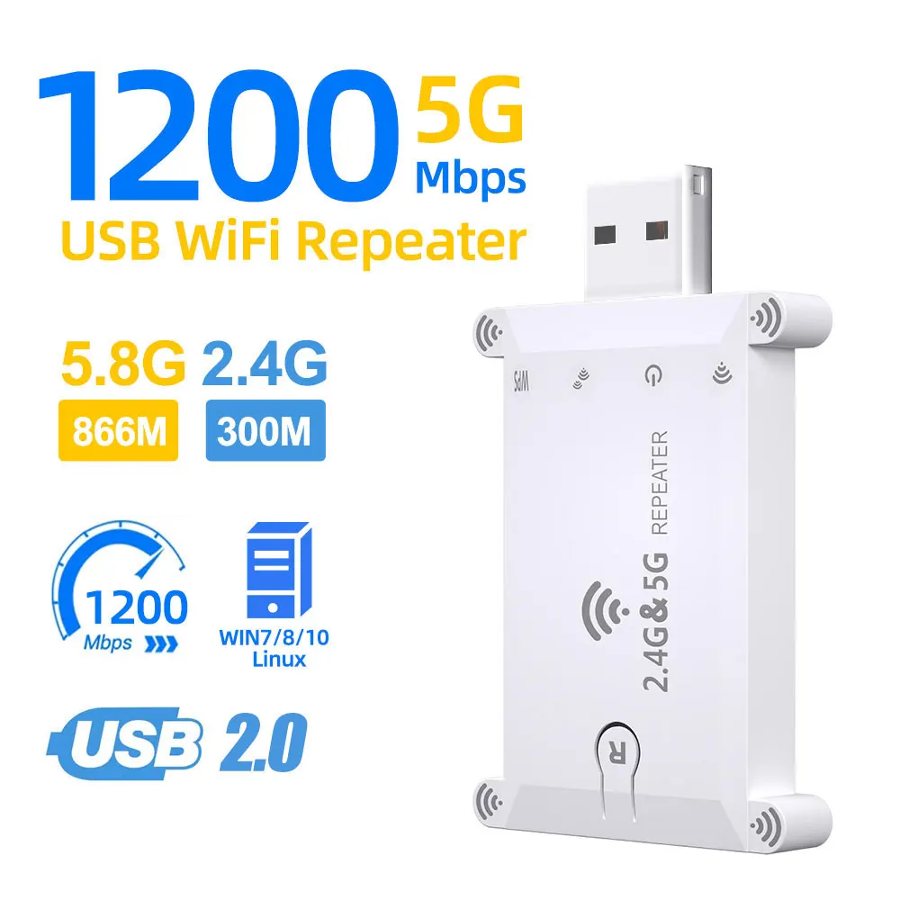 WiFi FIY 2.4g/5g Usb Wifi Repe - Server Power Supply 评论和价格